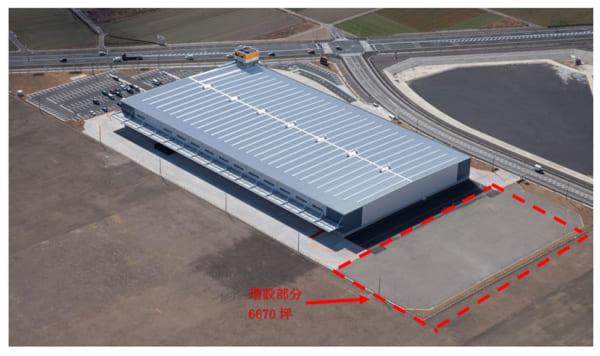 伊勢崎流通センター増設後の外観図2