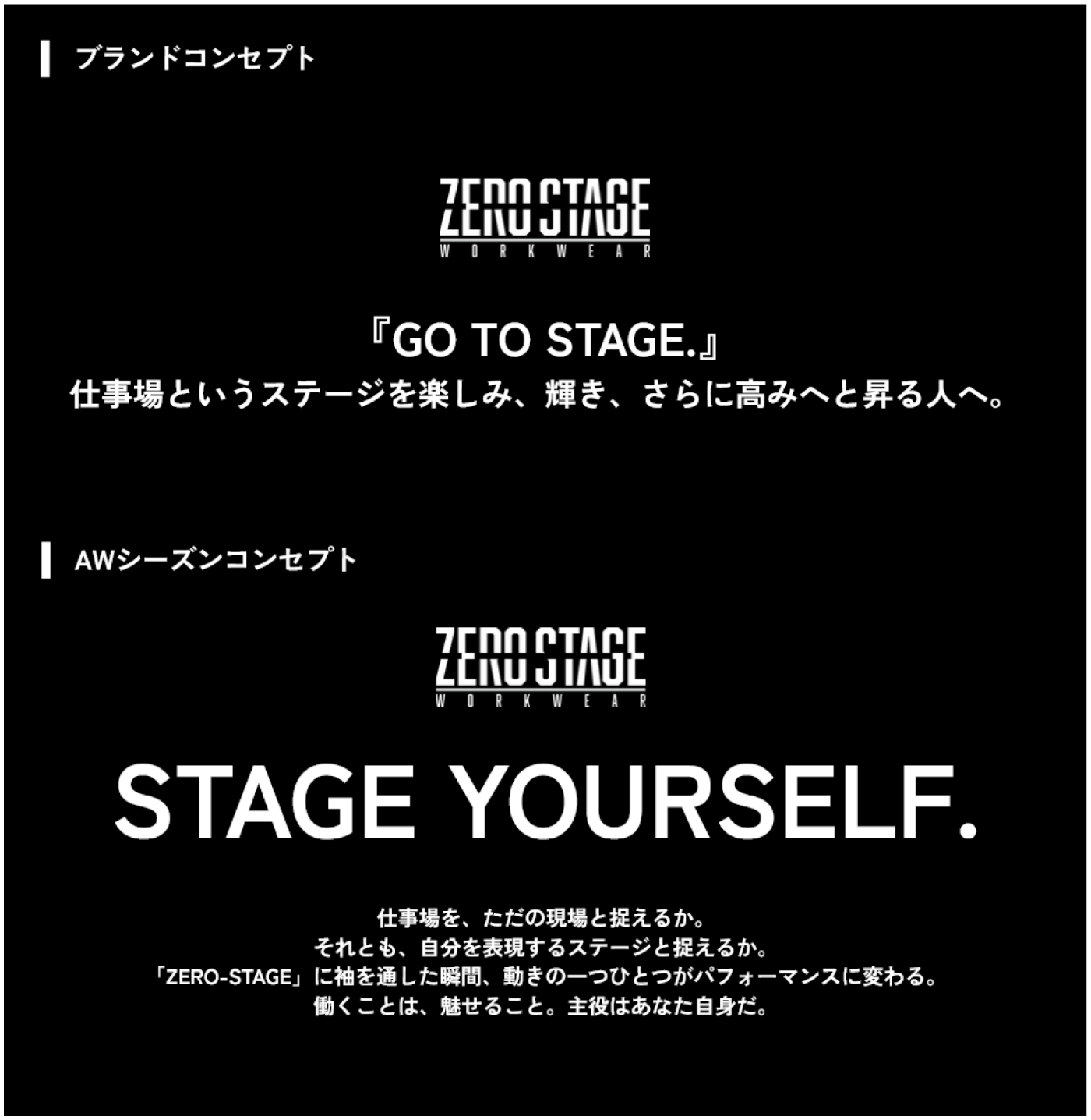 「ZERO-STAGE」コンセプト