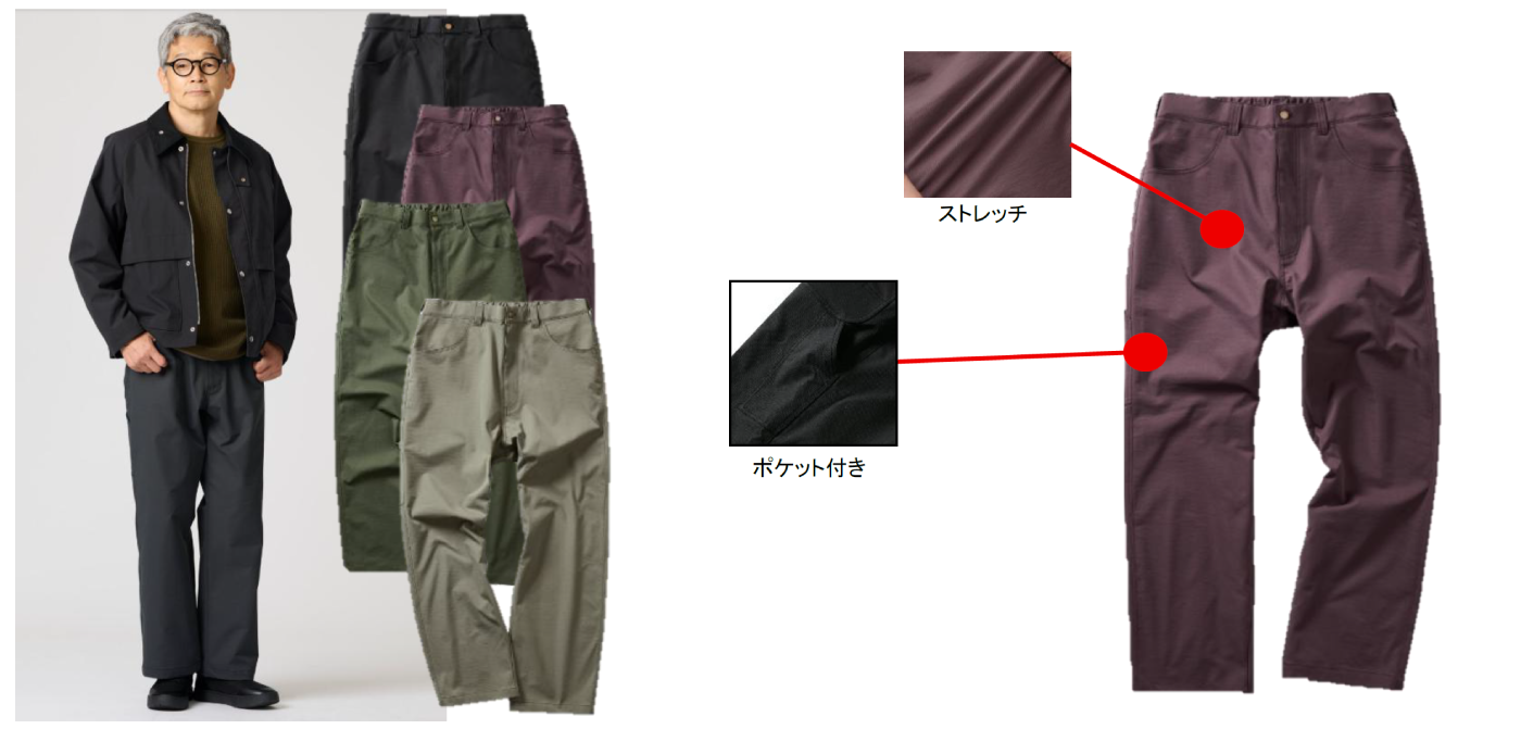 ストレッチペインターパンツ