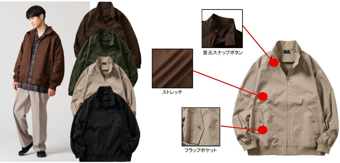 ストレッチスイングトップジャケット