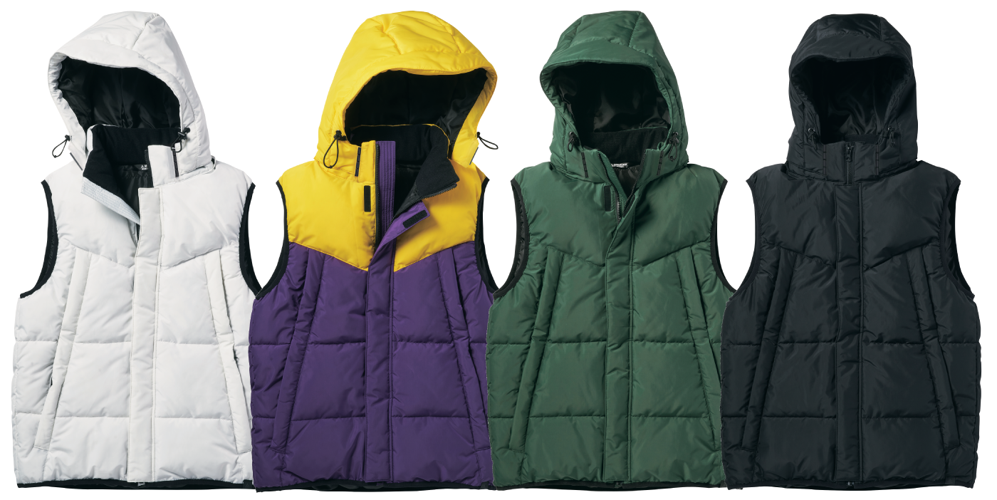 WindCoreクアッドヒーターフーデッドベスト