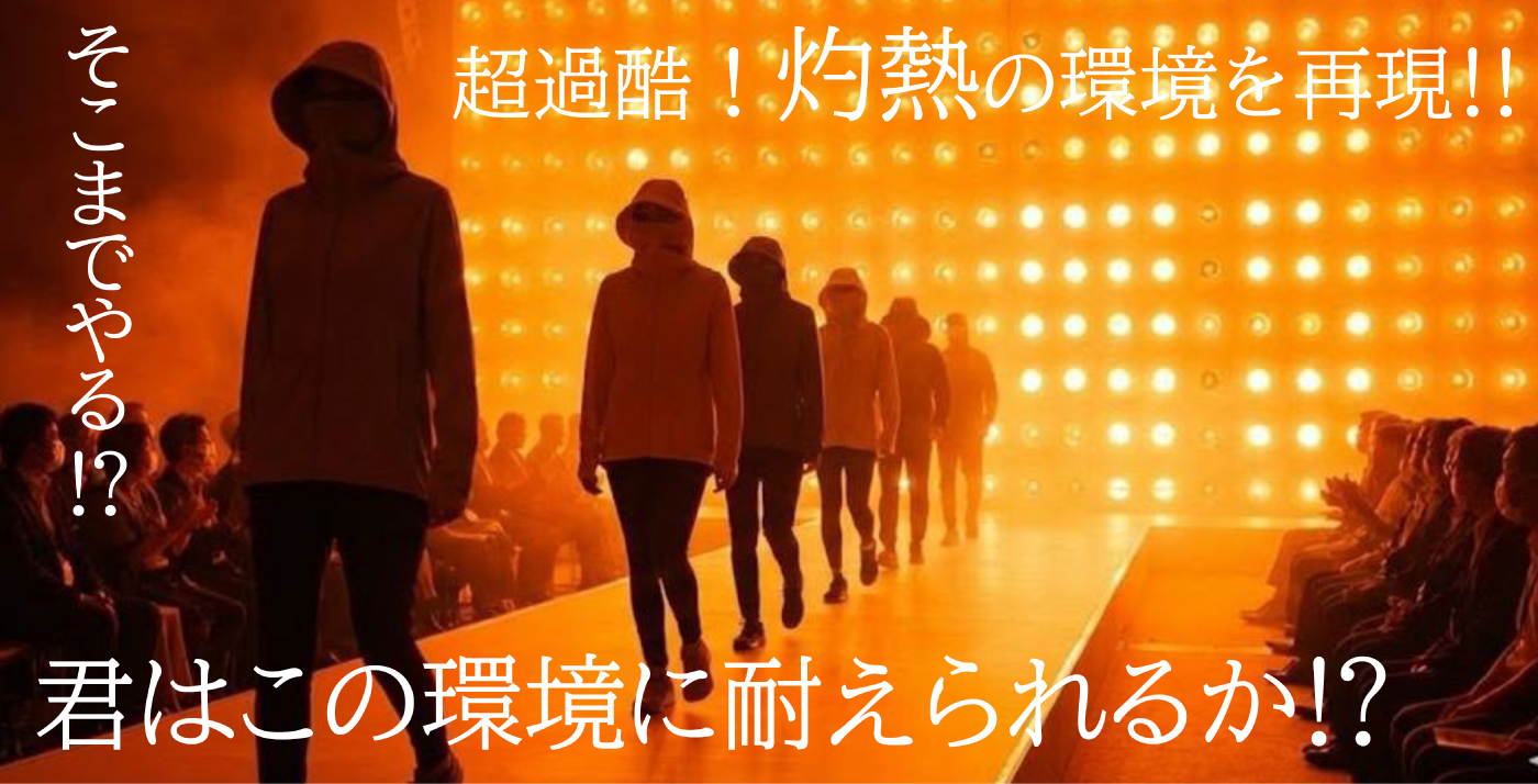 災害級45℃!!生存できるかファッションショー